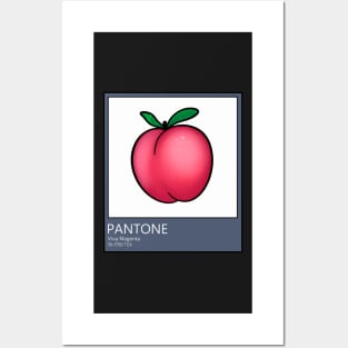 Pantone Viva Magenta Peach Card Posters and Art